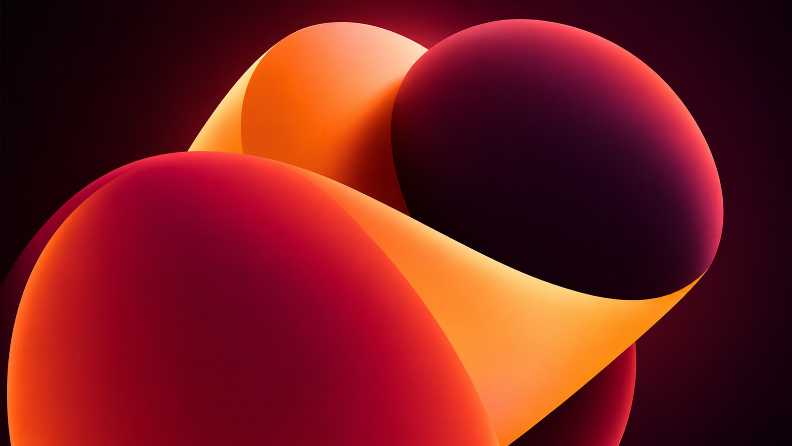 Abstract Red Orange Purple Flow 4K Desktop Wallpaper