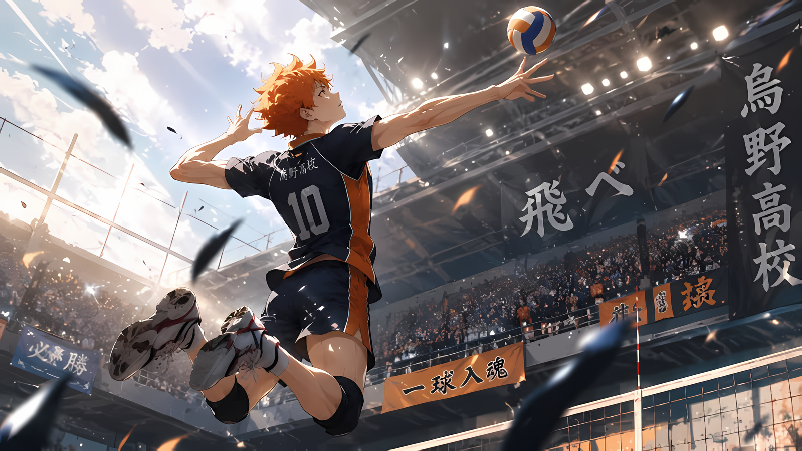Haikyuu Hinata Volleyball Spike 4k Desktop Wallpaper