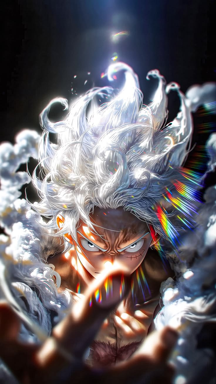 Anime Power Transformation Glow Mobile Wallpaper