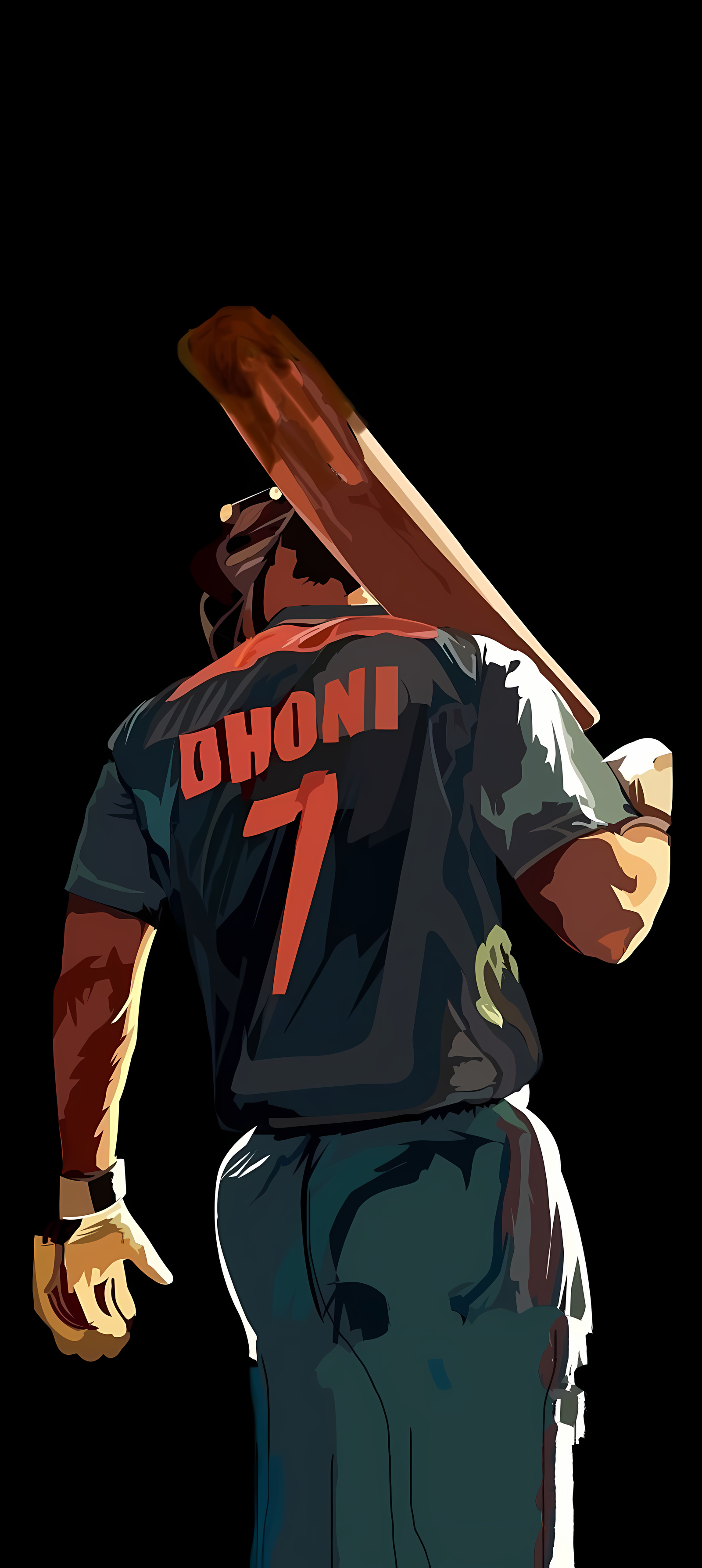 MS Dhoni No. 7 Legacy 4K Mobile Wallpaper Free Download | WatchOut Walls